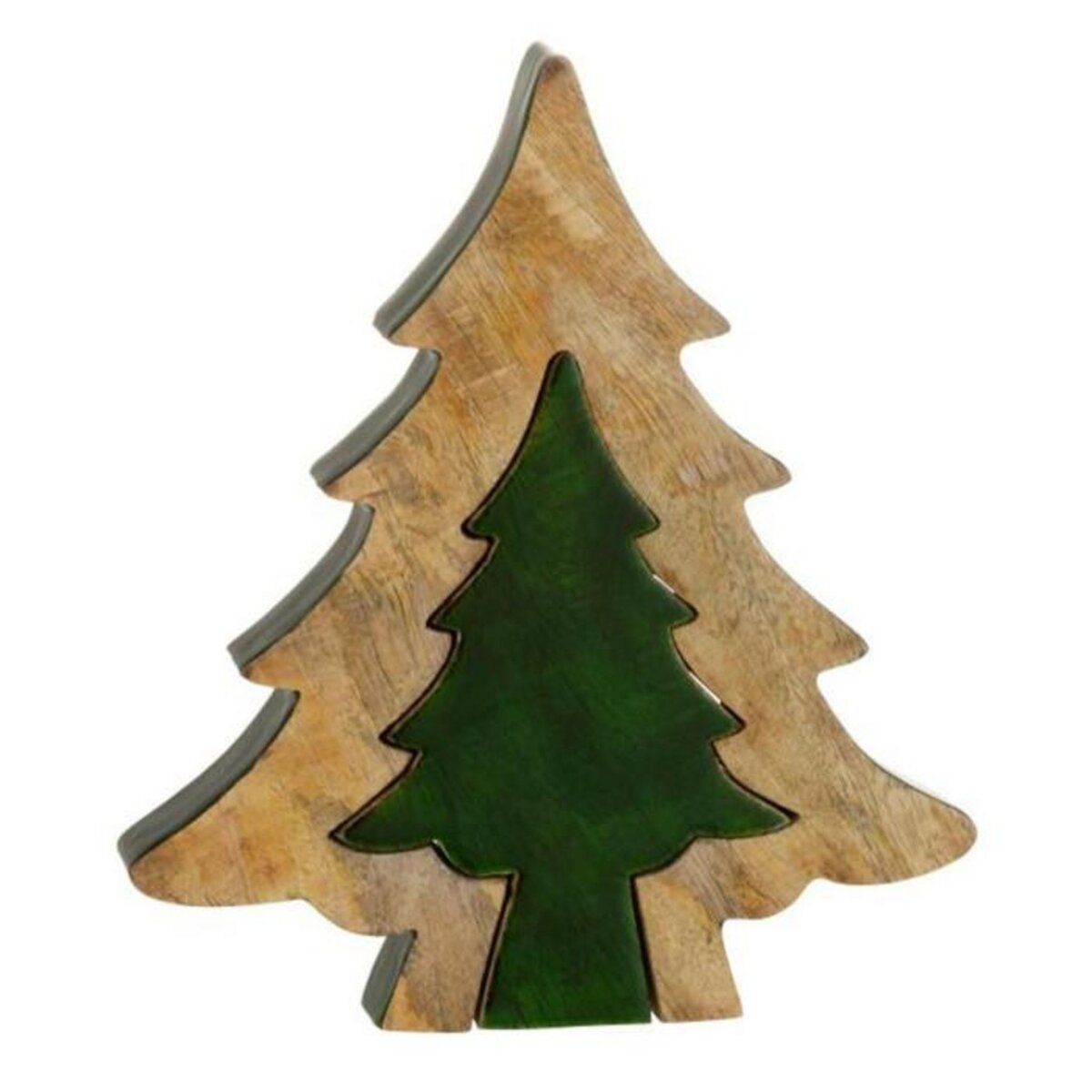 Paris Prix Sapin de Noël à Poser  Puzzle  30cm Vert & Naturel