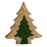 Paris Prix Sapin de Noël à Poser  Puzzle  30cm Vert & Naturel