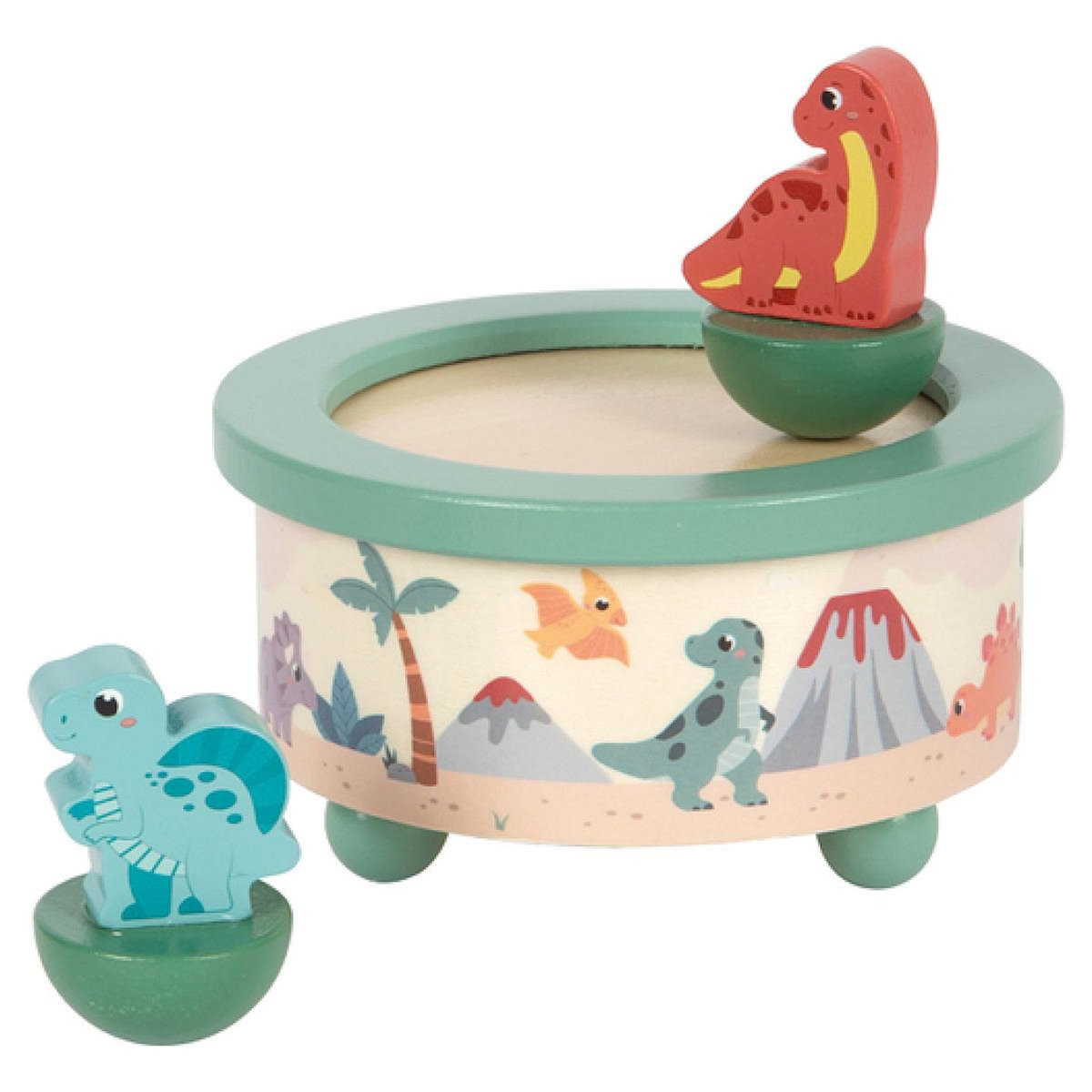 SMALLFOOT Boîte à musique Dino en bois