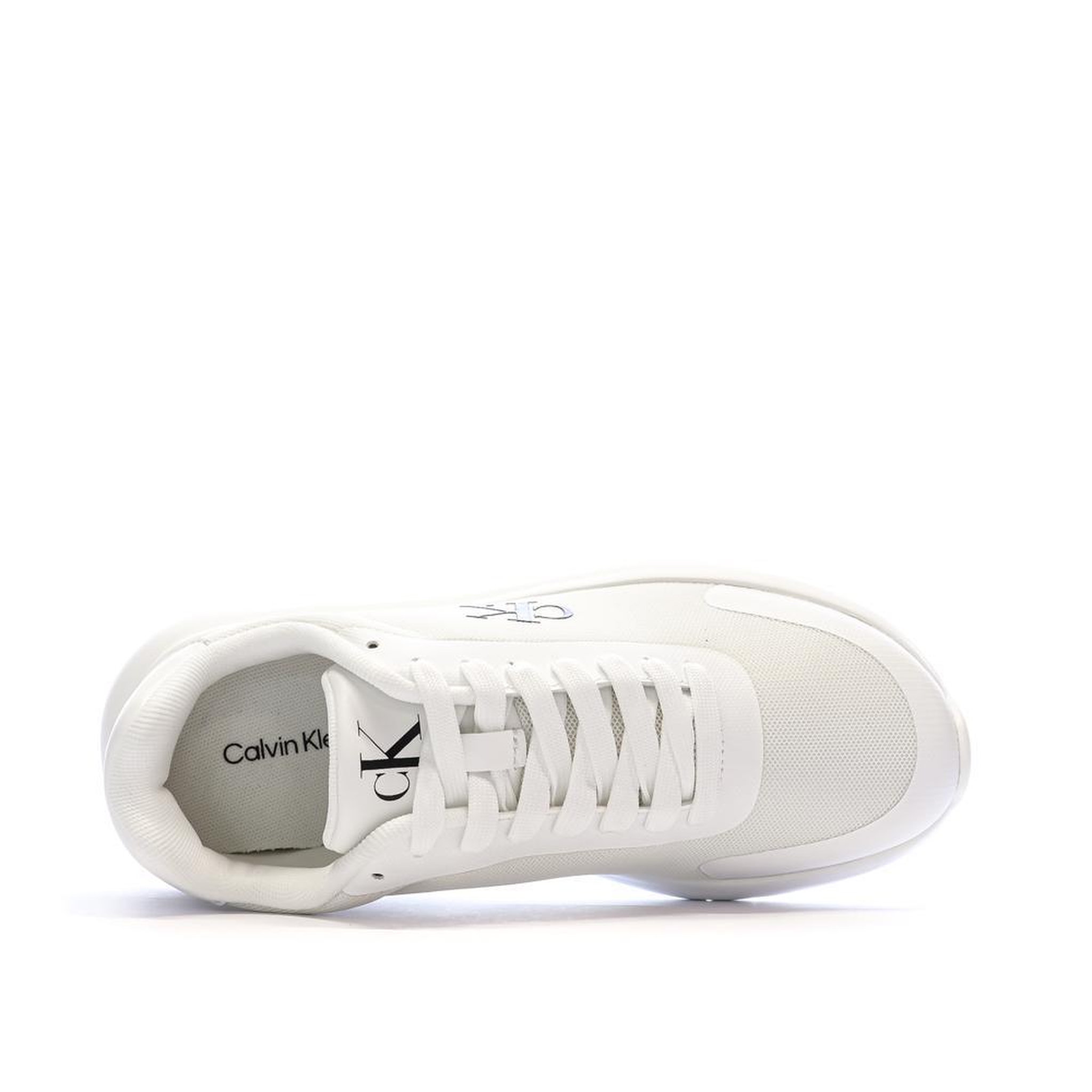 Voir la diapositive 4 : CALVIN KLEIN JEANS Baskets Blanches Femme Calvin Klein Jeans 3 Eva