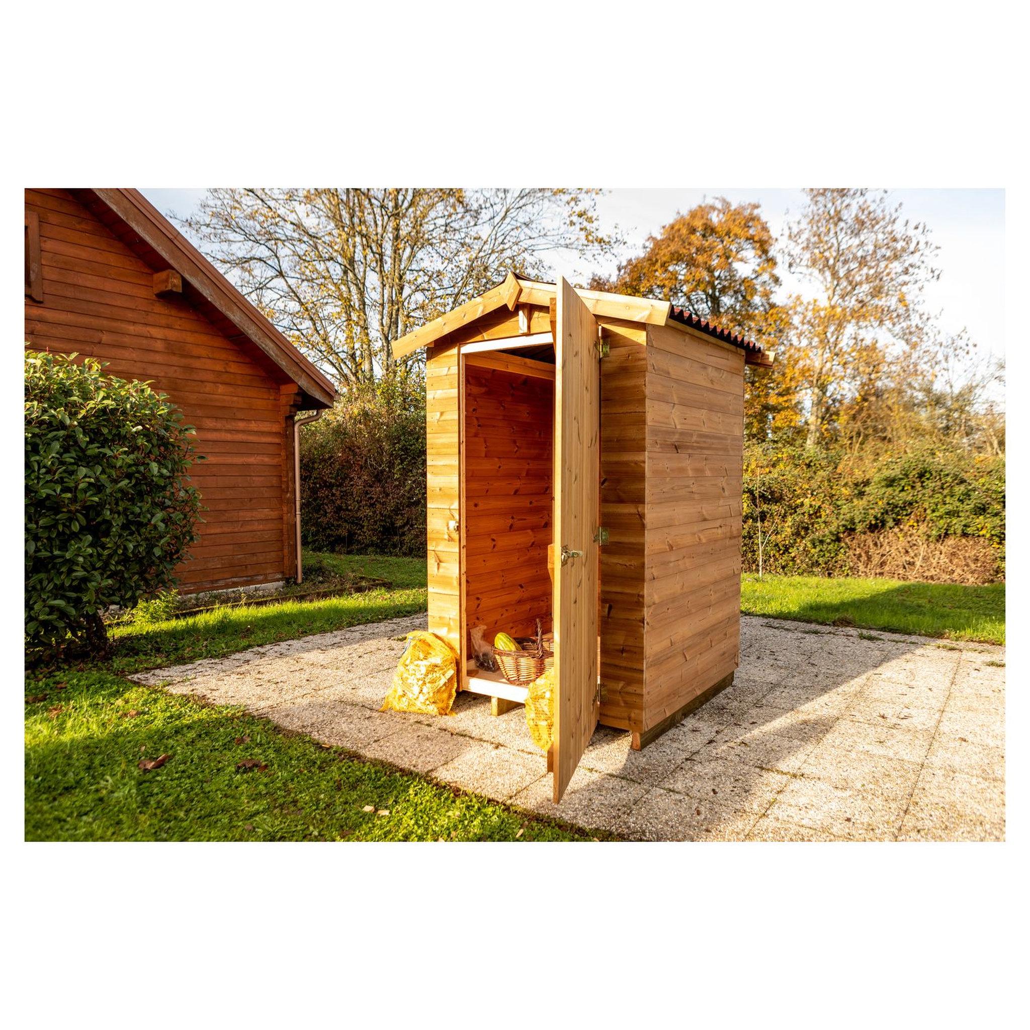 Voir la diapositive 6 : Habrita Abri de jardin bois - Autoclavé - 1,96m²