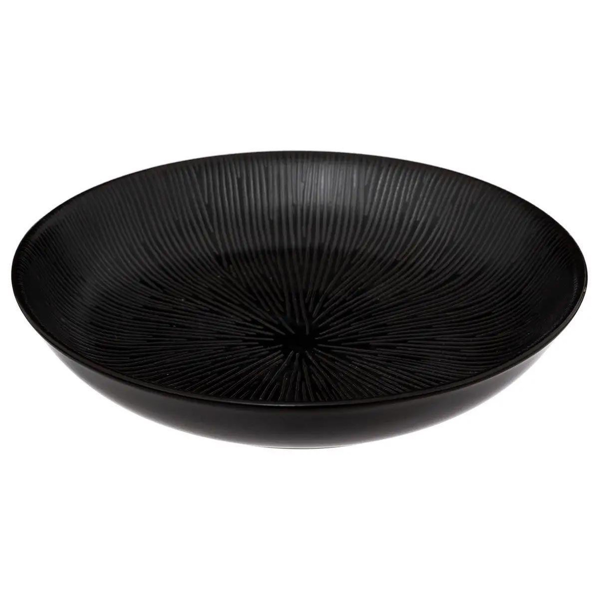 Voir la diapositive 2 : SECRET DE GOURMET Lot de 6 assiettes creuses  atelier  19cm noir