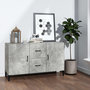 Voir la diapositive 1 : VIDAXL Buffet gris beton 100x36x60 cm bois d'ingenierie