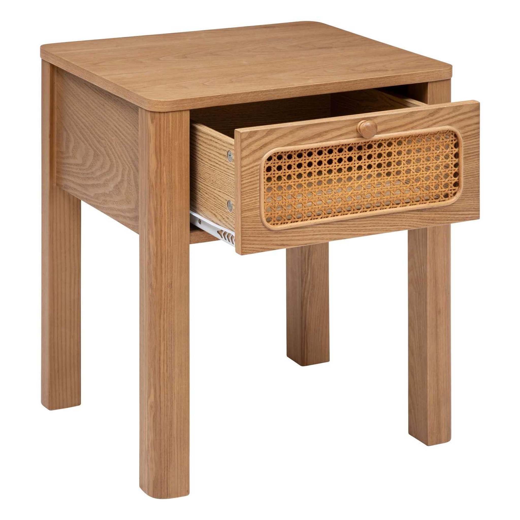 Voir la diapositive 3 : ATMOSPHERA Table de chevet 1 tiroir en bois tiria - marron