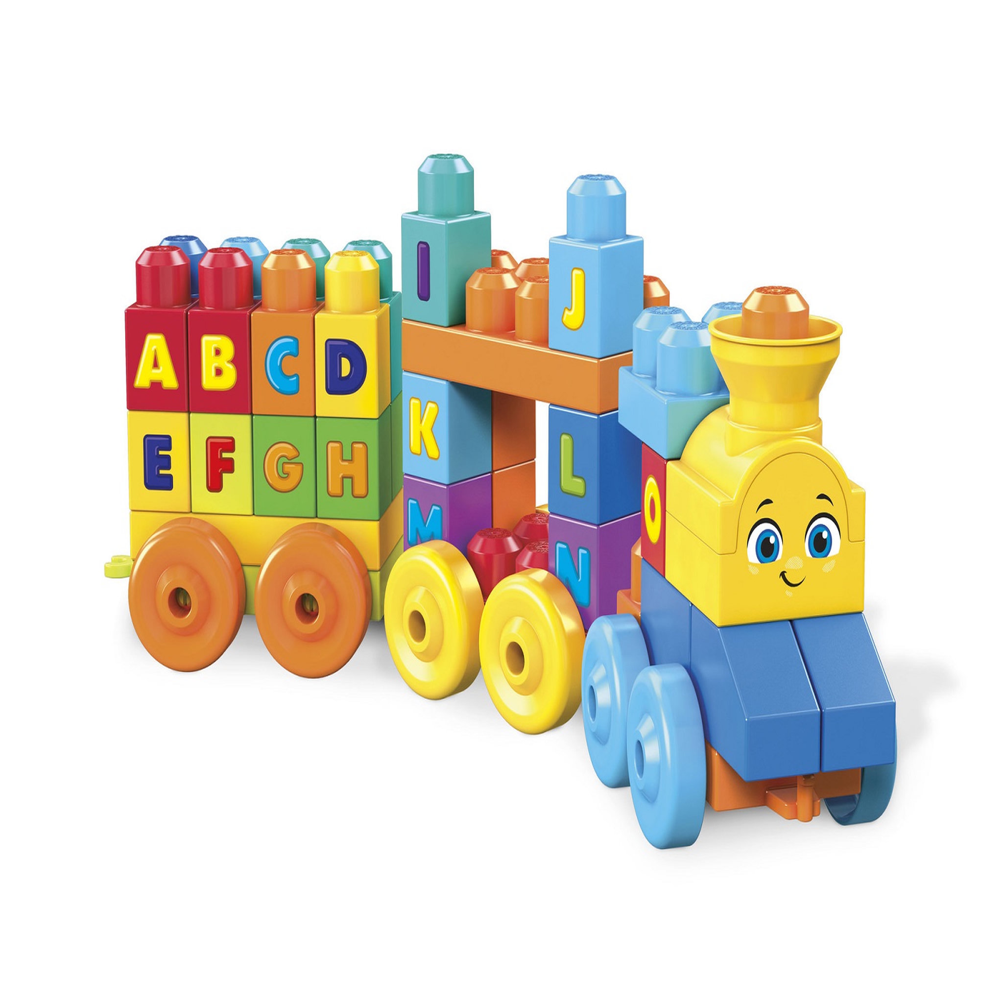 Voir la diapositive 2 : MEGA Mega Bloks Le train de l'alphabet