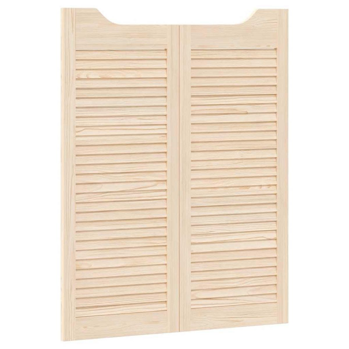 VIDAXL Portes battantes a persiennes 2paire 100x80 cm bois massif Pin