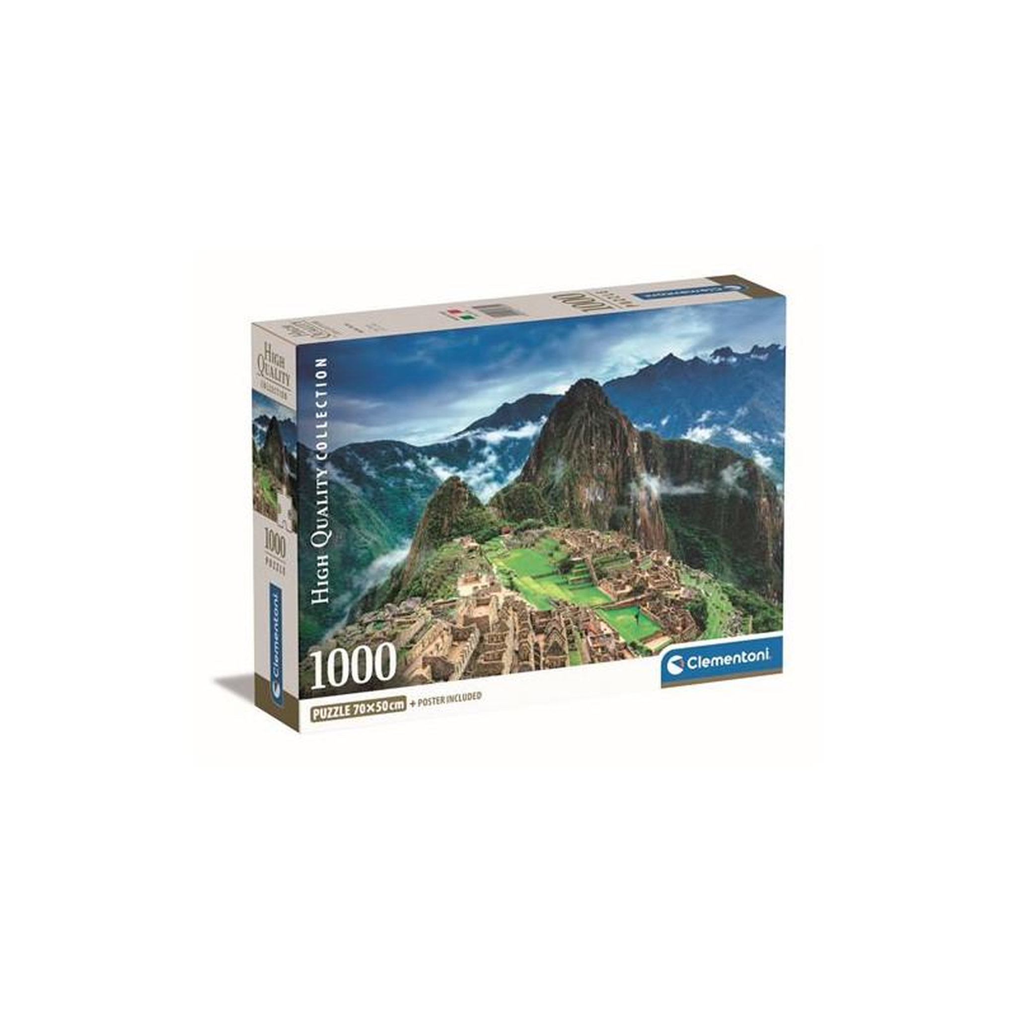 CLEMENTONI Puzzle Compact 1000 pièces Machu Picchu – Paysage du Pérou – Adultes dès 14 ans – CLEMENTONI