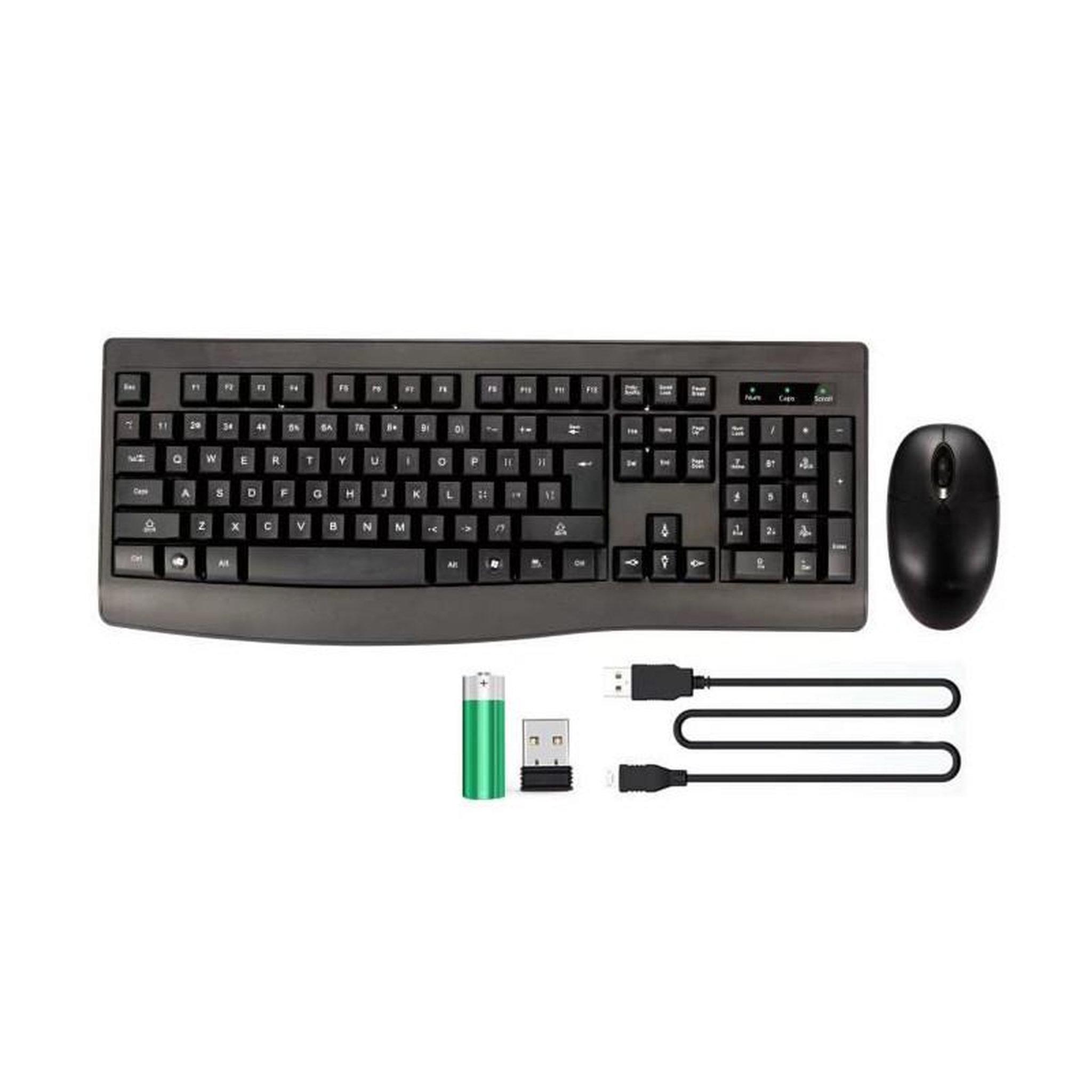 BLUESTORK Pack clavier souris sans fil rechargeable BLUESTORK - Noir