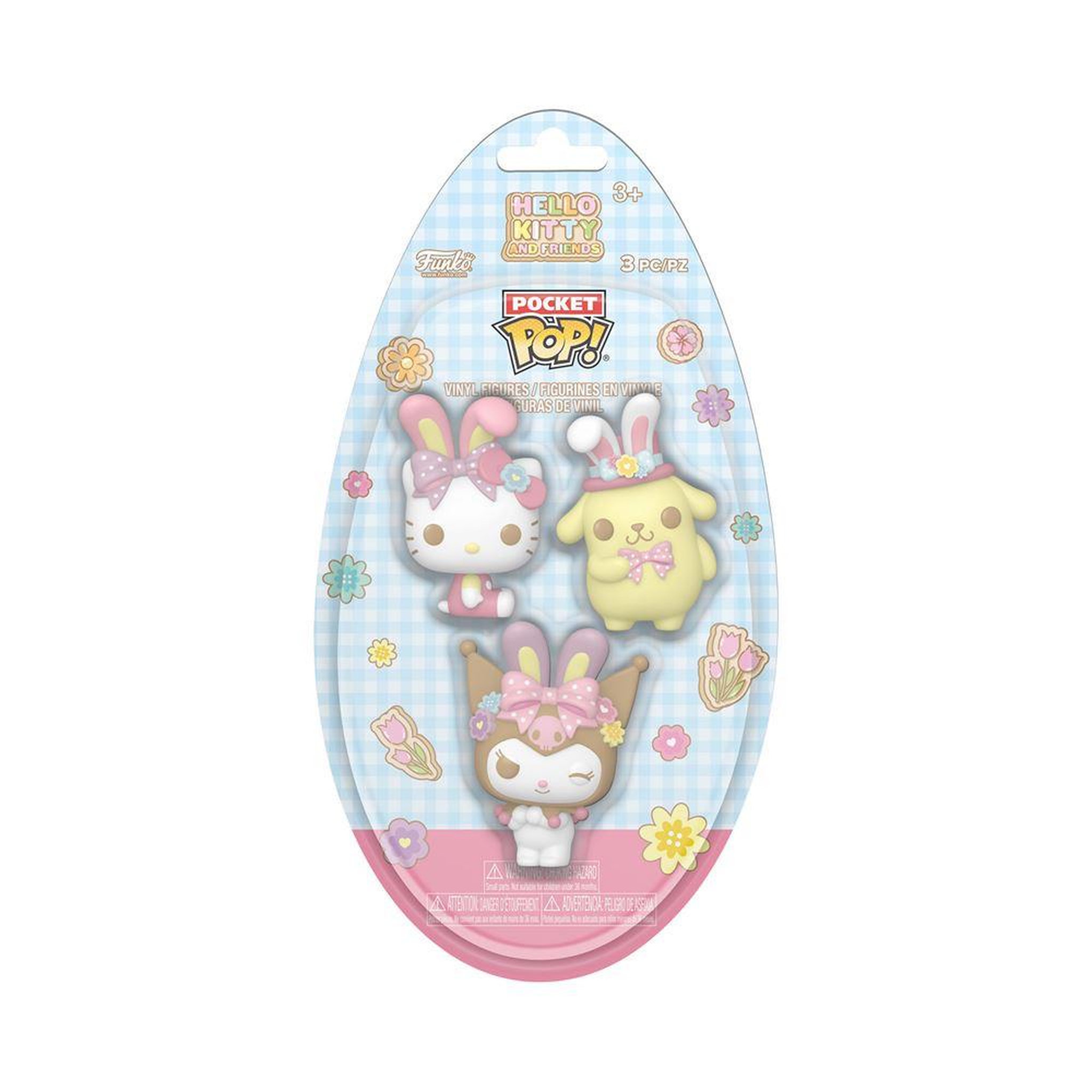 Funko Pack 3 Figurines Funko Pocket Pop Egg Spring Hello Kitty