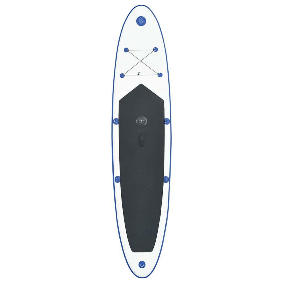 VIDAXL Ensemble de planche SUP gonflable avec voile Bleu et blanc