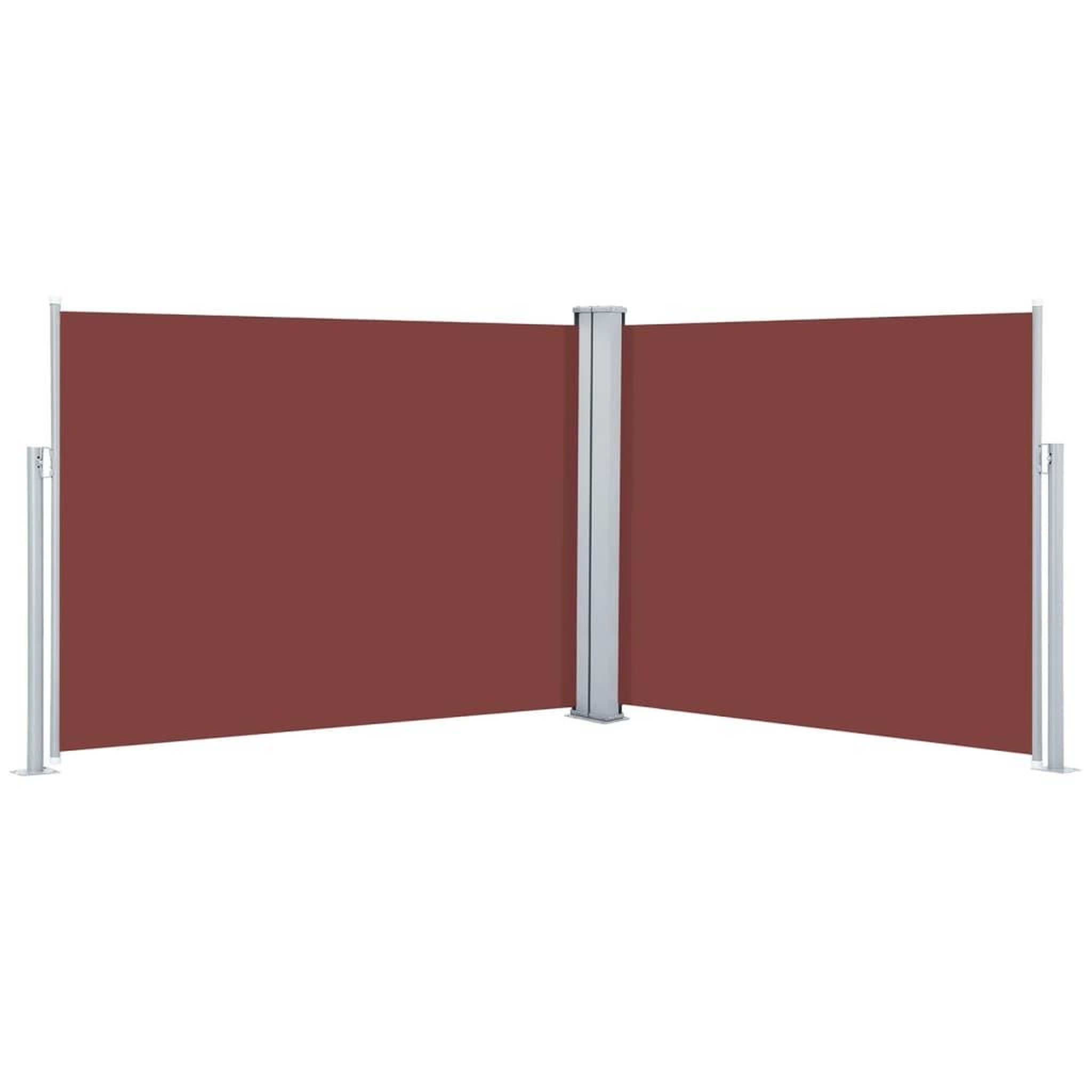 Voir la diapositive 2 : VIDAXL Auvent lateral retractable Marron 140 x 1000 cm