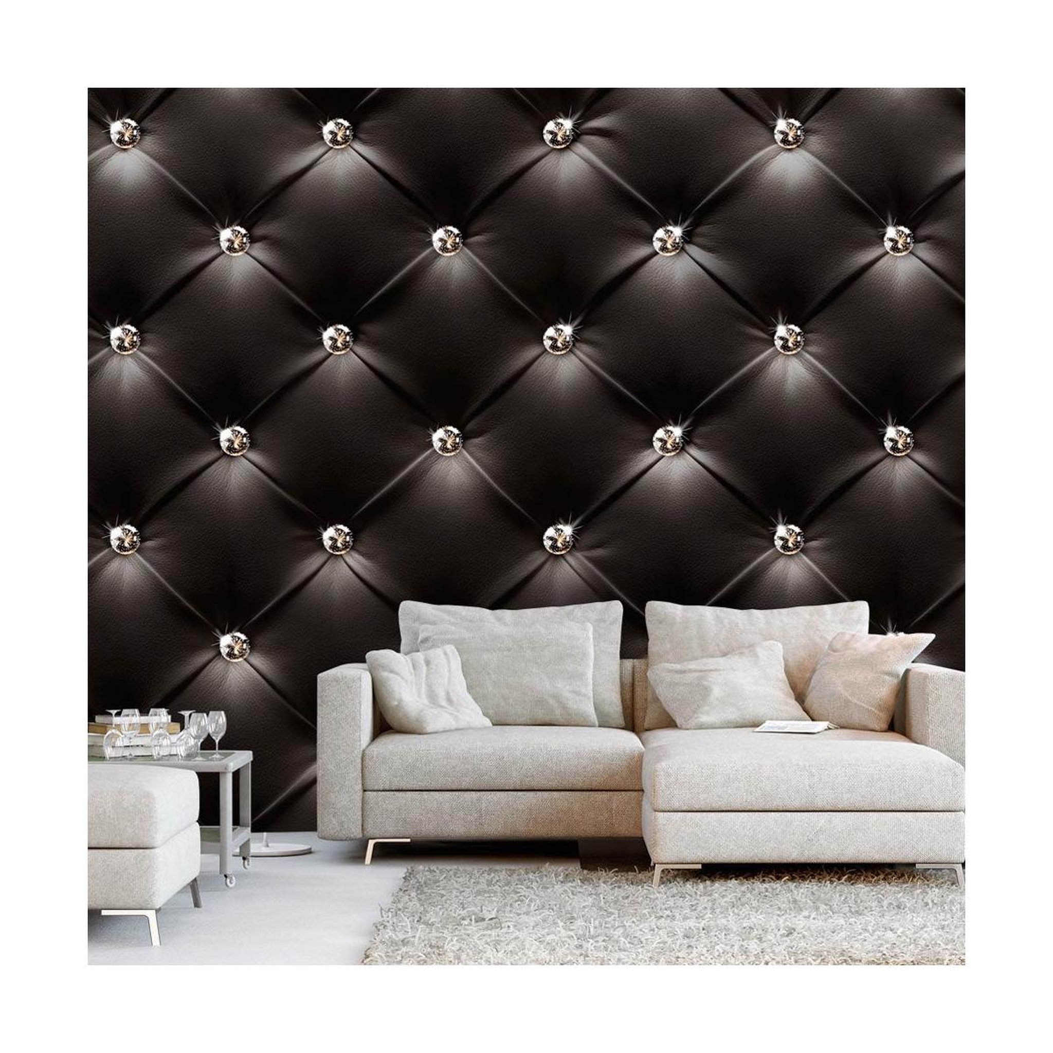 Paris Prix Papier peint  empire du style. Coloris disponibles : Noir