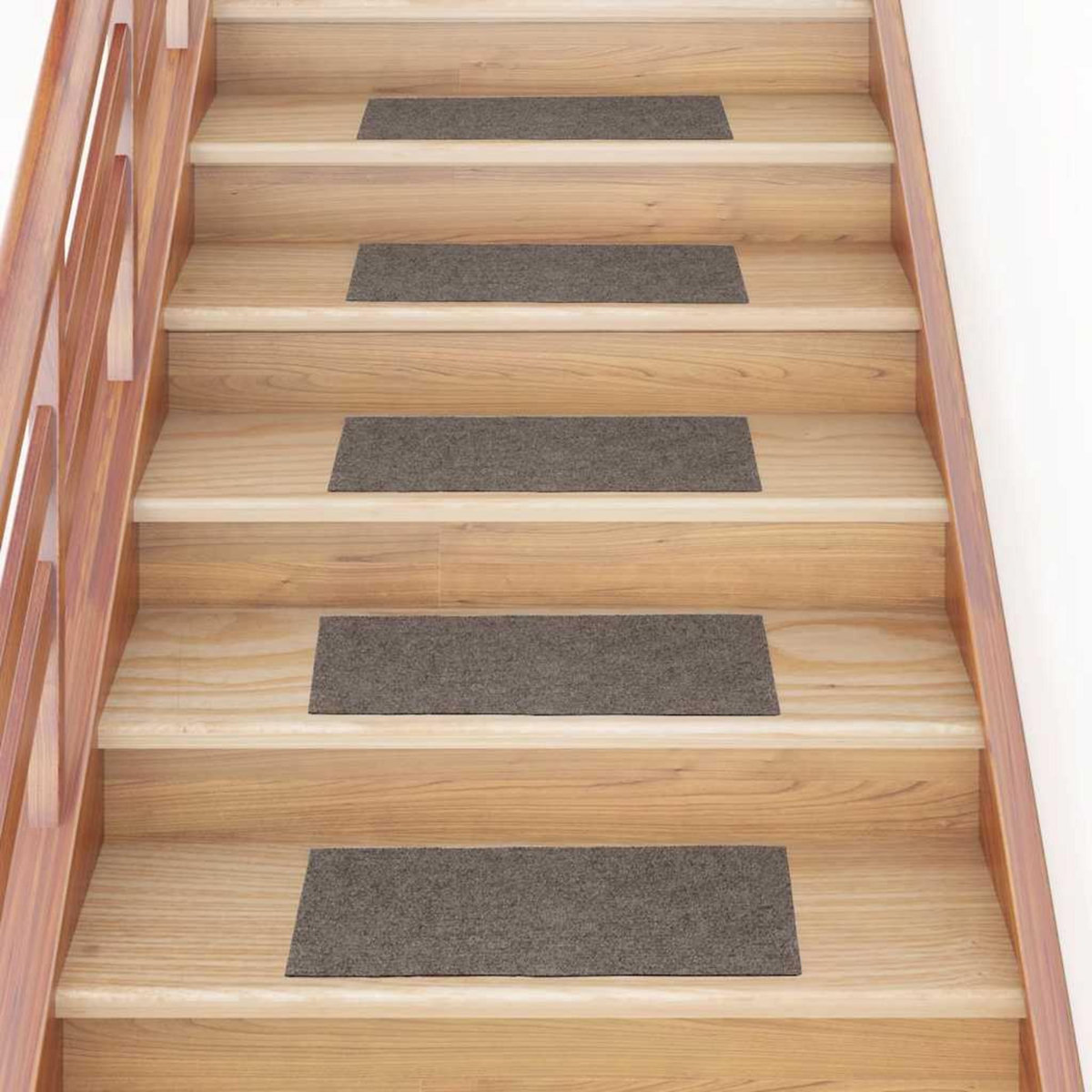 VIDAXL Tapis d'escalier auto-adhesifs 30 pcs creme 60x25 cm