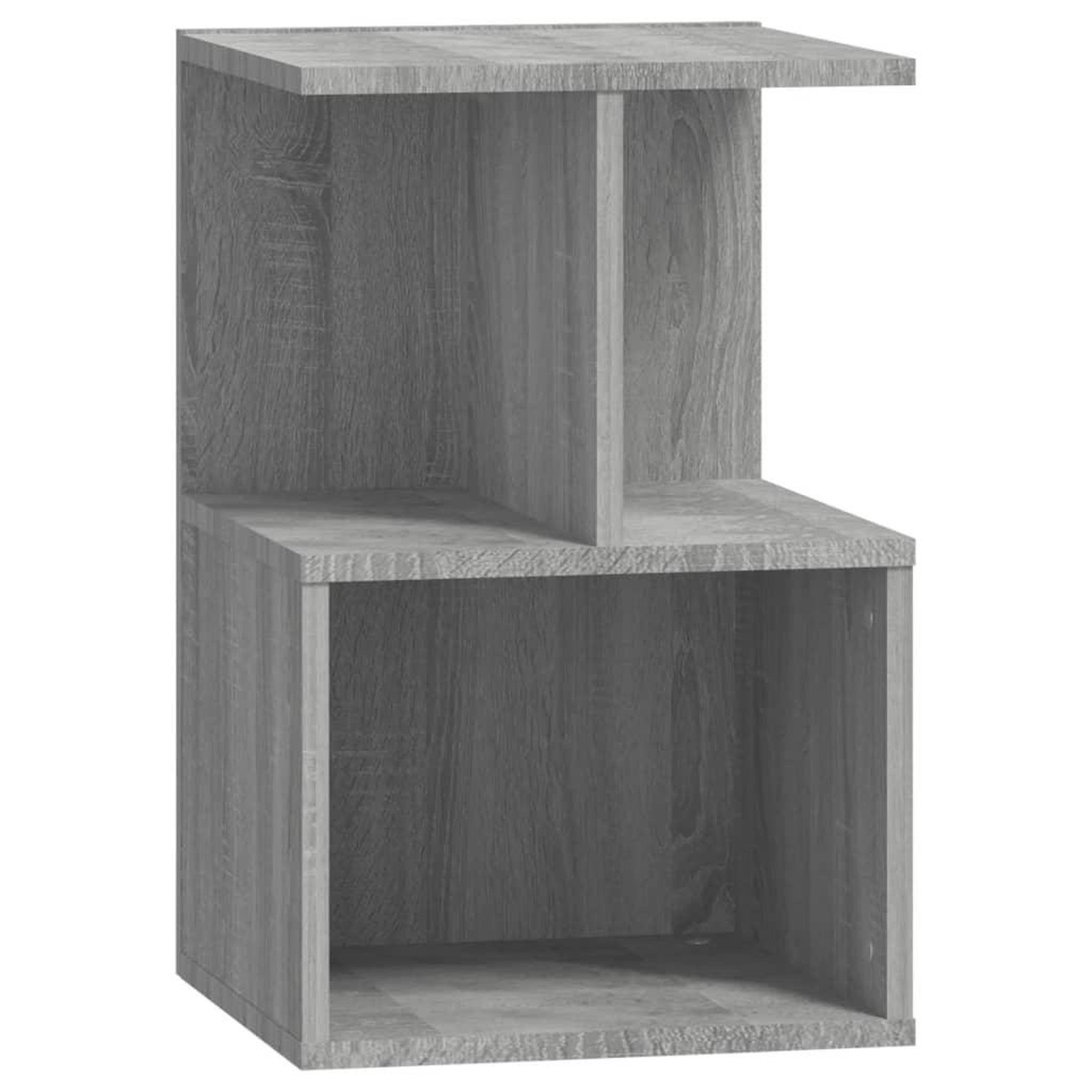 Voir la diapositive 2 : VIDAXL Table de chevet Sonoma gris 35x35x55 cm Bois d'ingenierie