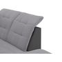 Voir la diapositive 8 : Canapé d'angle droit convertible avec coffre et têtières réglables PU gris et tissu gris RECITAL 