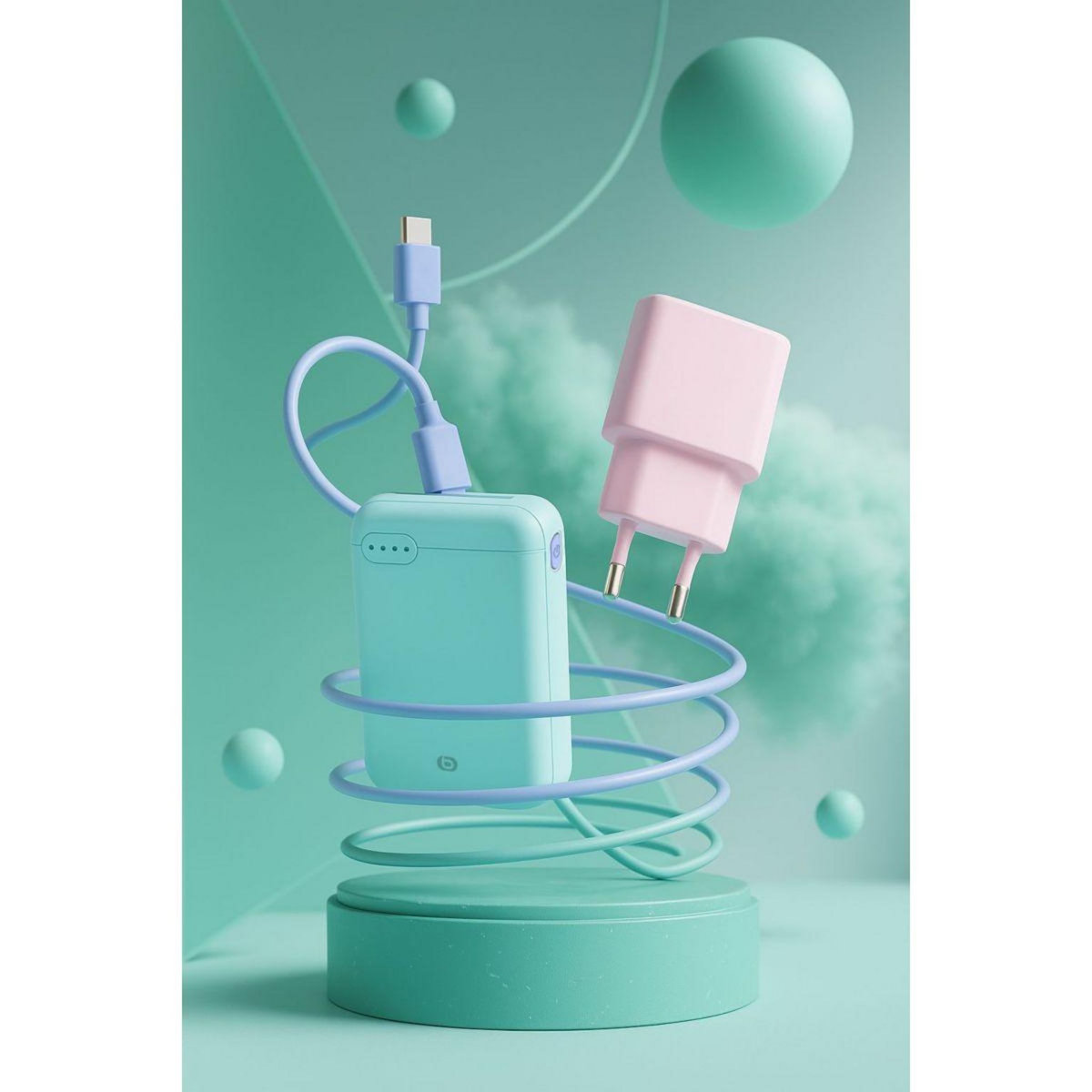 ESSENTIEL B Chargeur 20W PowerDelivery USB-C Amande