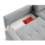 Voir la diapositive 6 : LISA DESIGN Rimini - canapé d'angle droit 4 places convertible avec coffre en tissu texturé