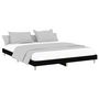 Voir la diapositive 3 : VIDAXL Cadre de lit sans matelas noir 200x200 cm bois d'ingenierie