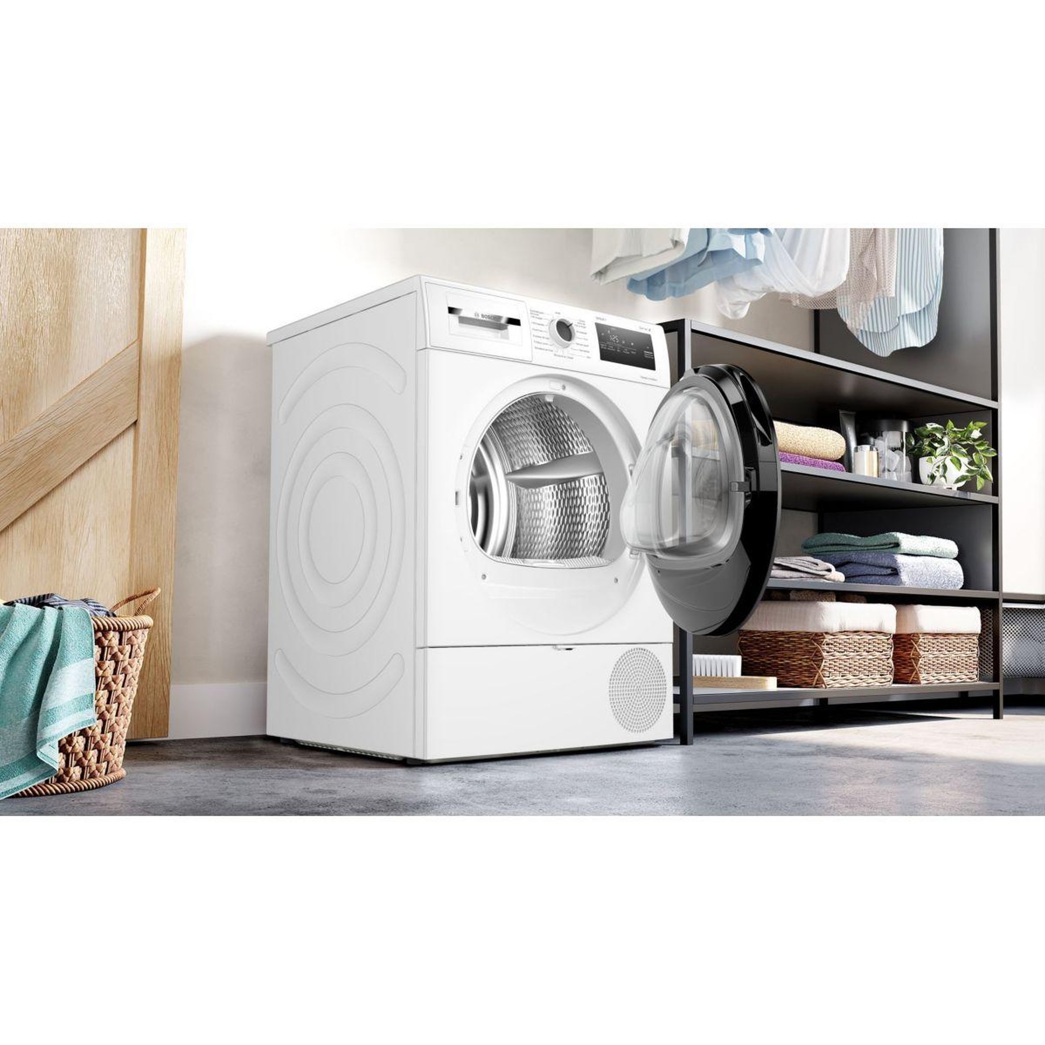 Voir la diapositive 3 : BOSCH Sèche linge pompe à chaleur wth8520bfr, serenity, série 4