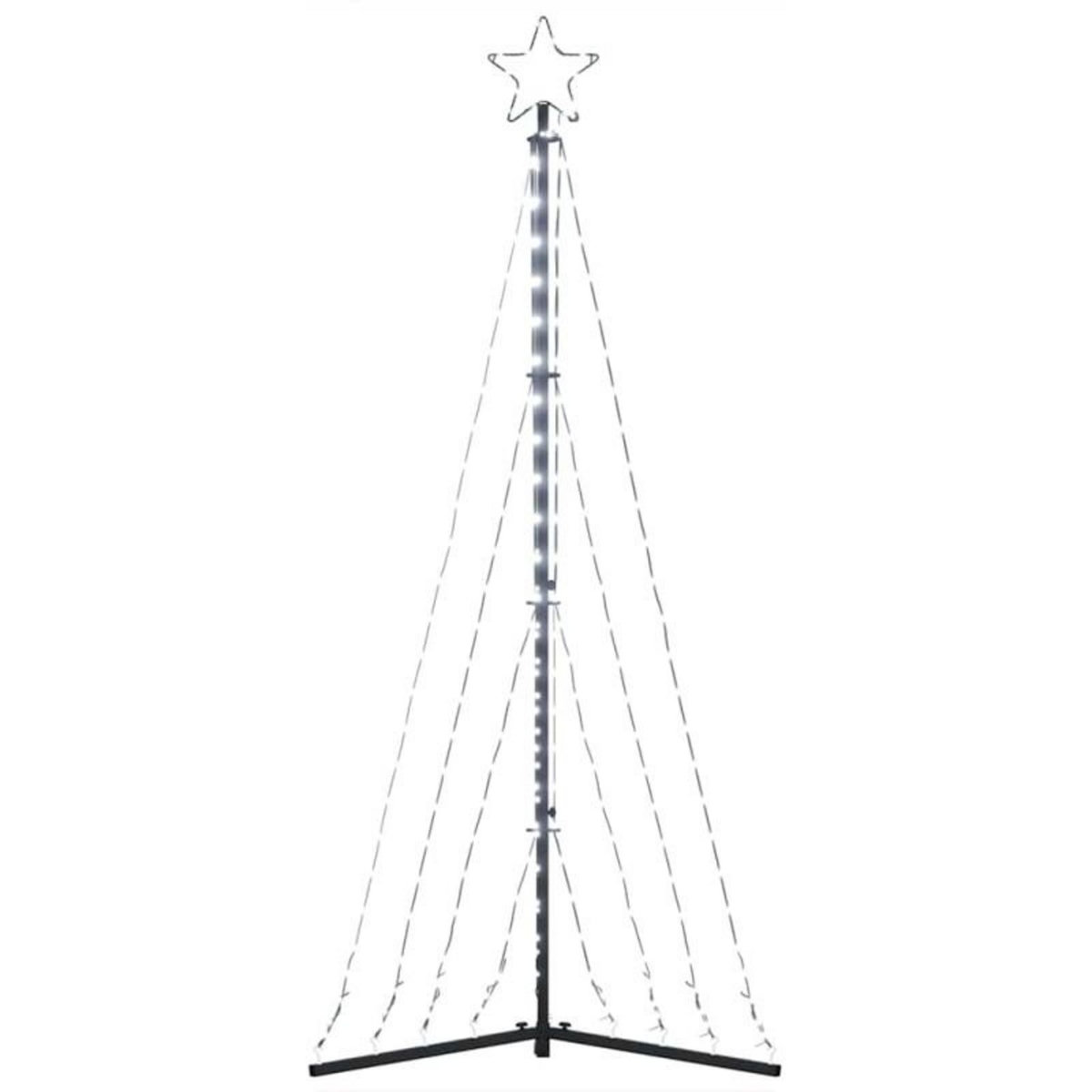 VIDAXL Guirlande de sapin de Noël 339 LED blanc froid 187 cm