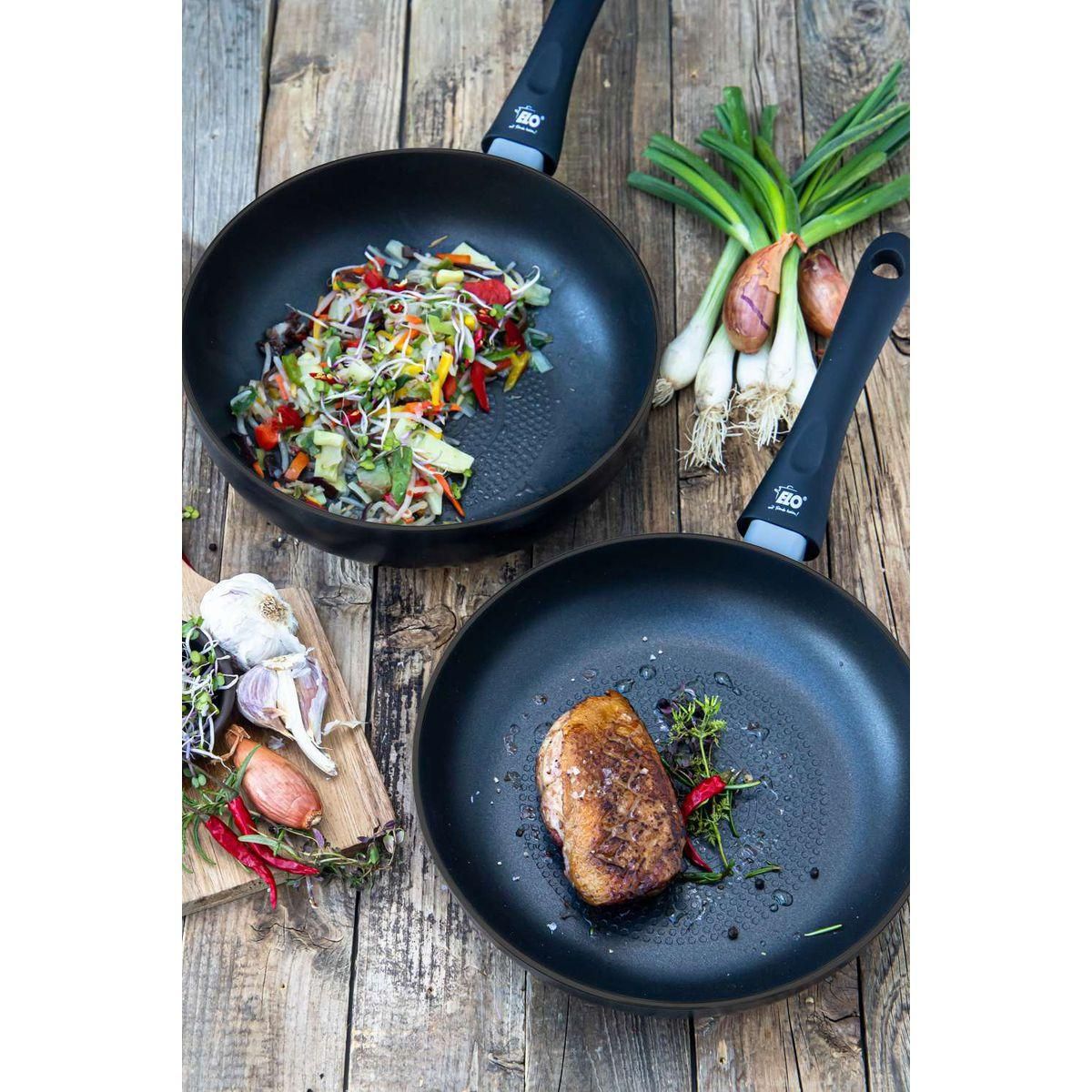 ELO Lot de 2 woks de cuisine de 20 cm et 28 cm Elo Smart Life