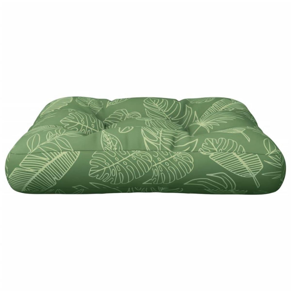 VIDAXL Coussin de palette a motif de feuilles 58x58x10 cm tissu oxford