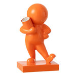 Paris Prix Lampe à Poser en Résine  Marcel  30cm Orange Foncé