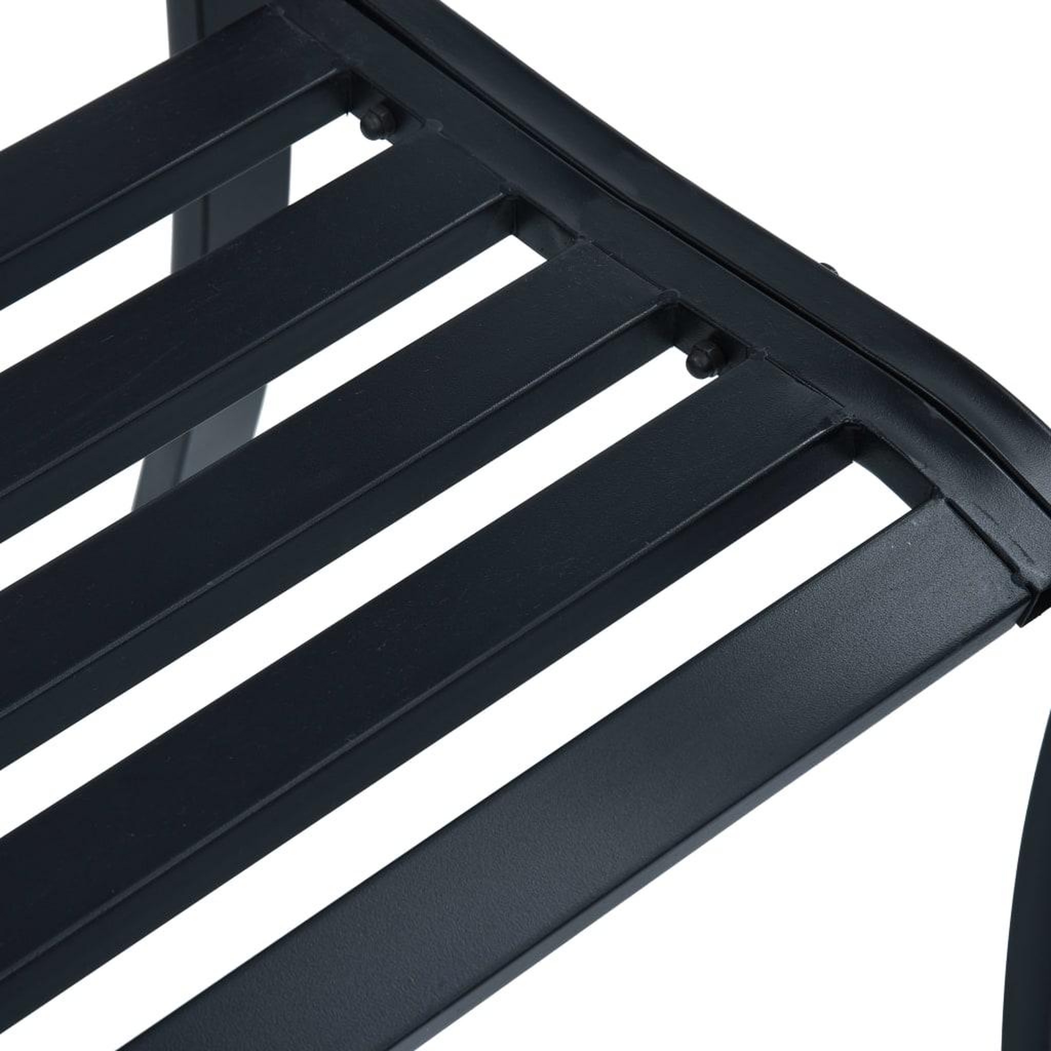 Voir la diapositive 5 : VIDAXL Banc de jardin Noir 120 cm Acier