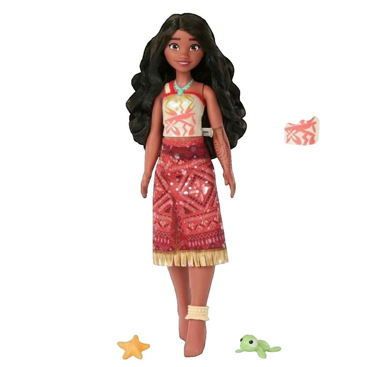 DISNEY Poupée Disney Vaiana Nageuse avec corsage qui change de couleur