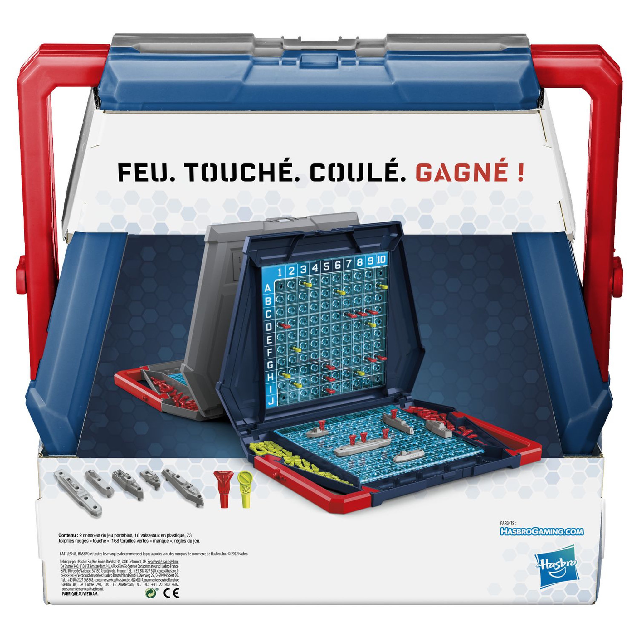 Voir la diapositive 5 : HASBRO Jeu Touché Coulé