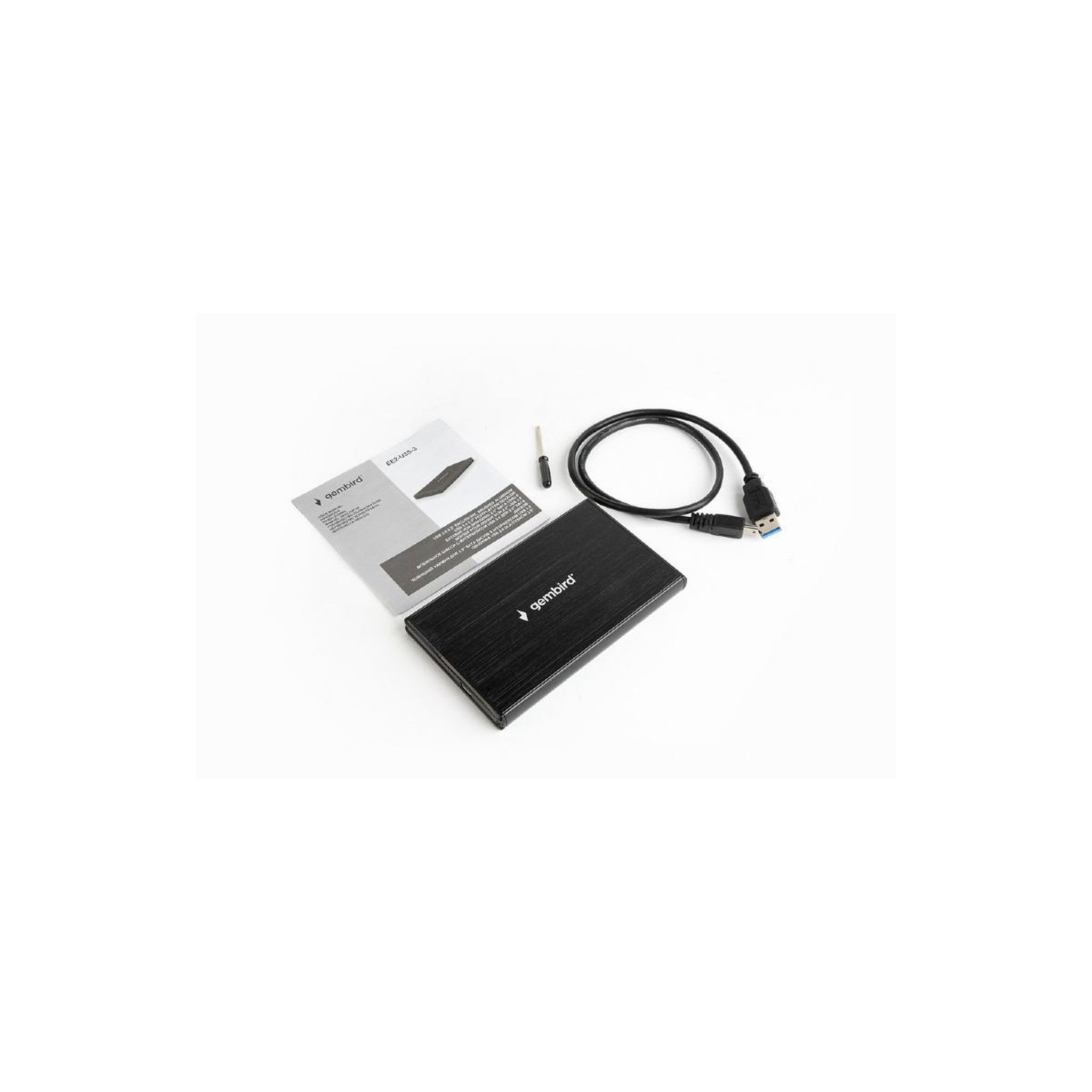 Voir la diapositive 3 : GEMBIRD Gembird EE2-U3S-3 Boîtier de disques de stockage Boîtier HDD Noir 2.5