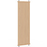 ID MARKET Cloison de séparation claustra 250 x 80 cm en tasseaux de bois coloris chêne