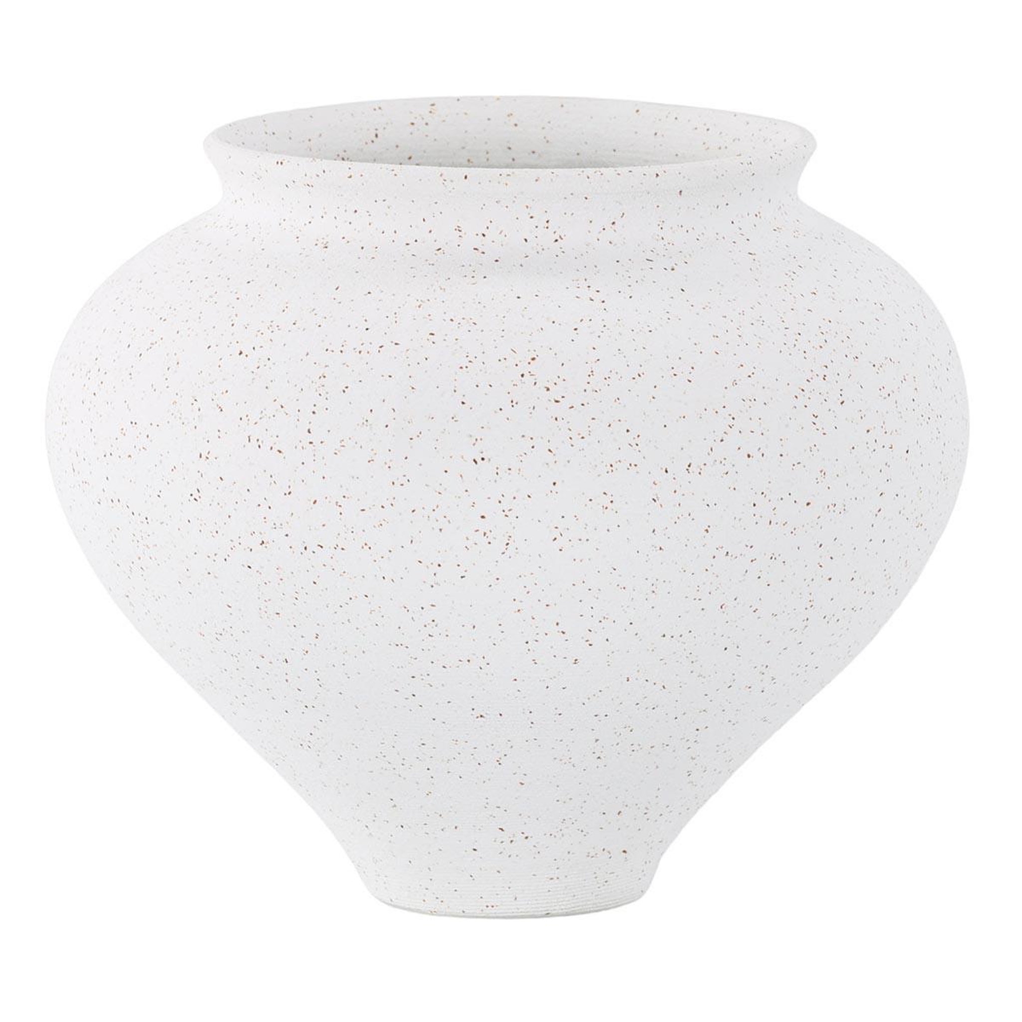 Paris Prix Vase design  rellis  18cm blanc
