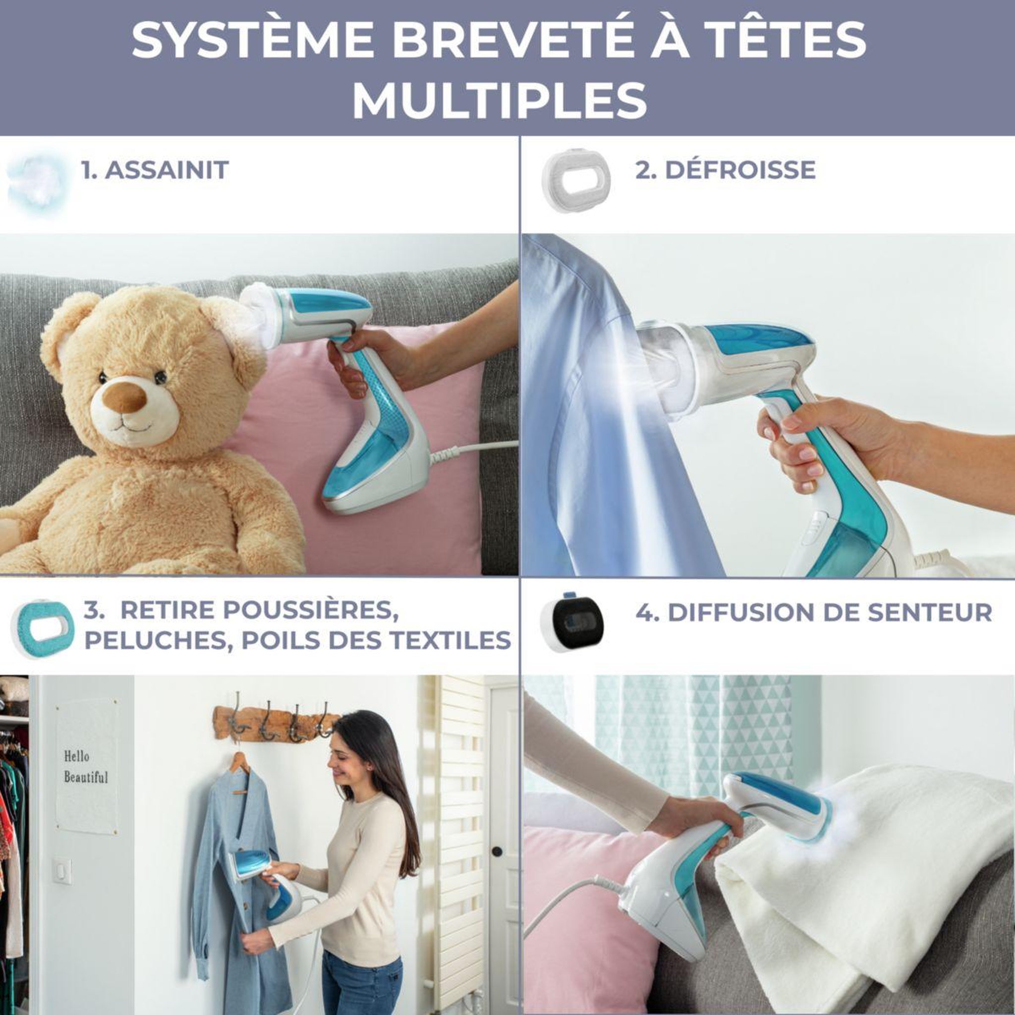 Voir la diapositive 2 : CALOR Défroisseur vapeur DT9530C0 Pure Tex