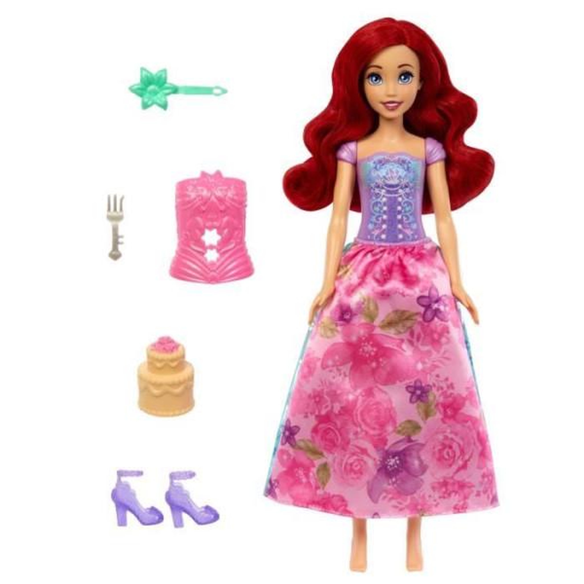 Voir la diapositive 2 : DISNEY PRINCESS Spin & Reveal Ariel Mattel Poupée Disney Princesses avec 11 surprises HTV88