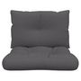 Voir la diapositive 4 : VIDAXL Coussins de palette lot de 2 anthracite tissu