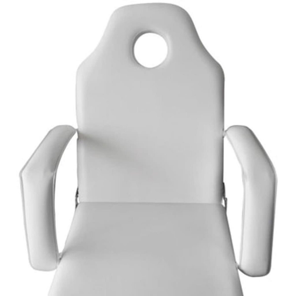 VIDAXL Fauteuil de massage pour traitement facial Simili-cuir Blanc