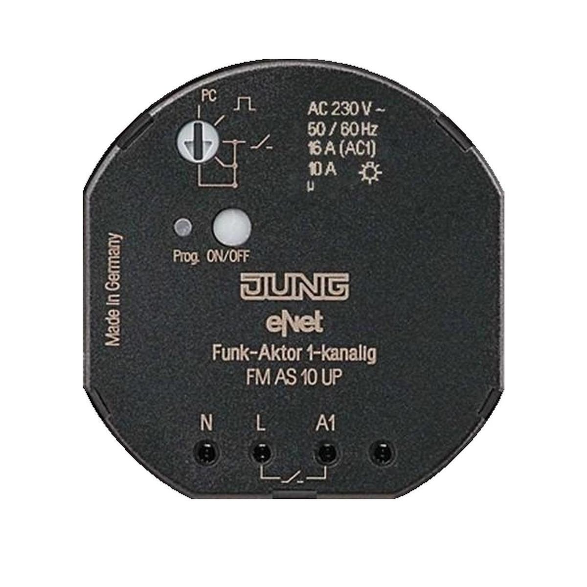 BO JUNGLE Actionneur radio Jung 4011377086838 finition noire
