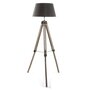 Voir la diapositive 2 : ATMOSPHERA Lampadaire Trépied Bois  Runo  145cm Noir