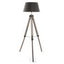 Voir la diapositive 2 : ATMOSPHERA Lampadaire Trépied Bois  Runo  145cm Noir