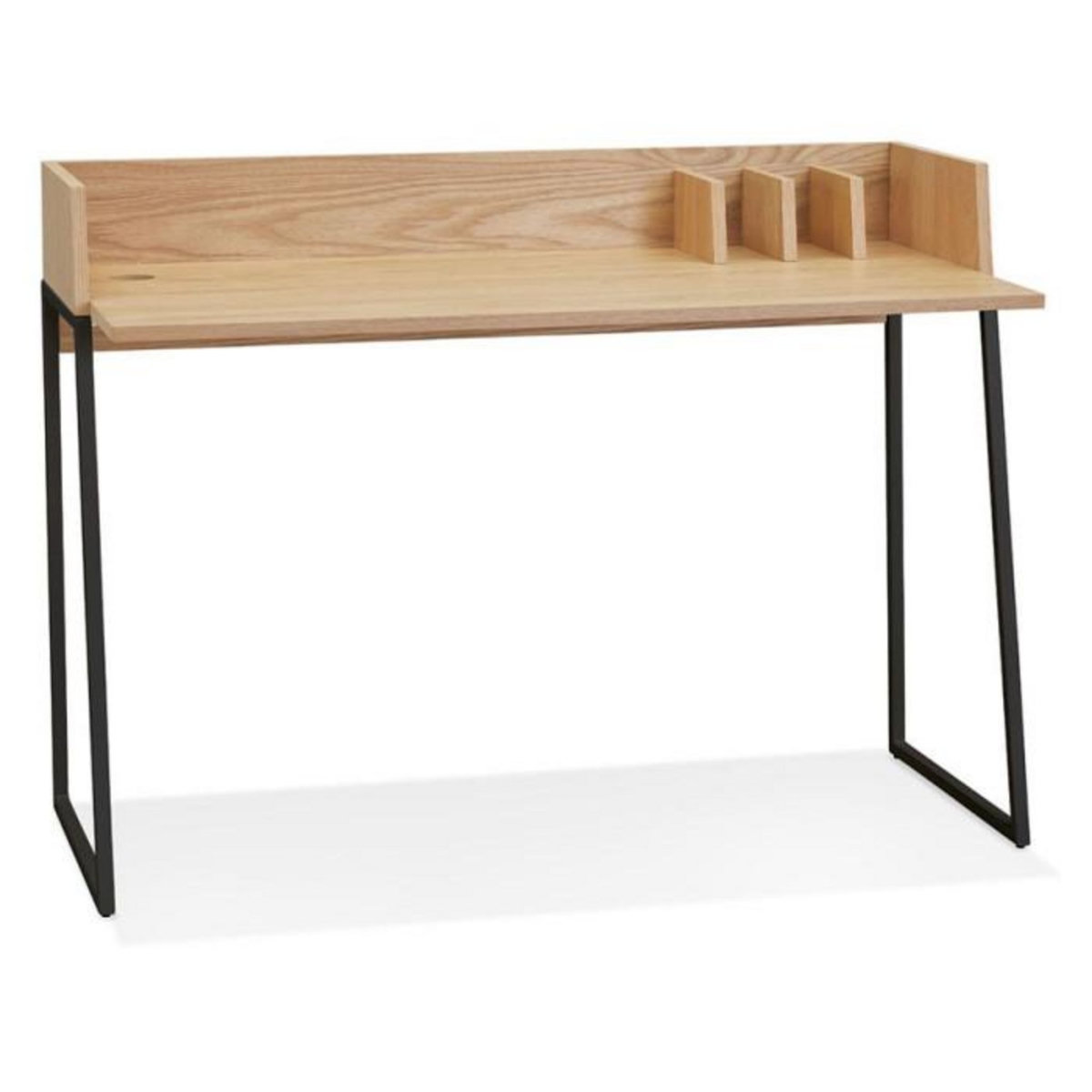 Paris Prix Bureau Design  Zélana  120cm Naturel & Noir