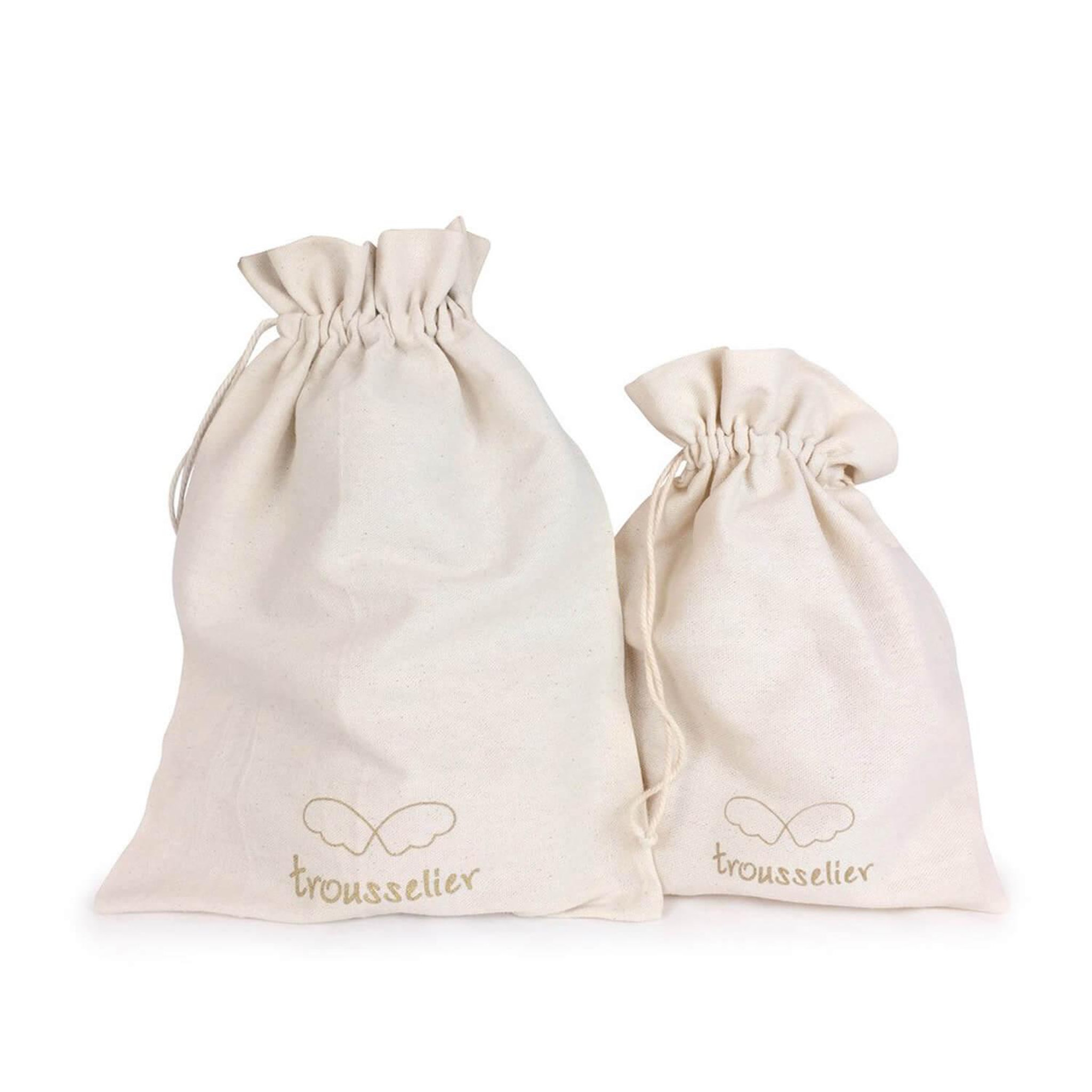 Voir la diapositive 3 : Trousselier Lapin Nid d'Ange Doudou avec Hochet Coton Bio Moutarde 20Cm