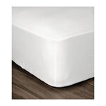 LOVELY HOME LOVELY HOME Drap Housse 100% coton 180x200x25 cm blanc