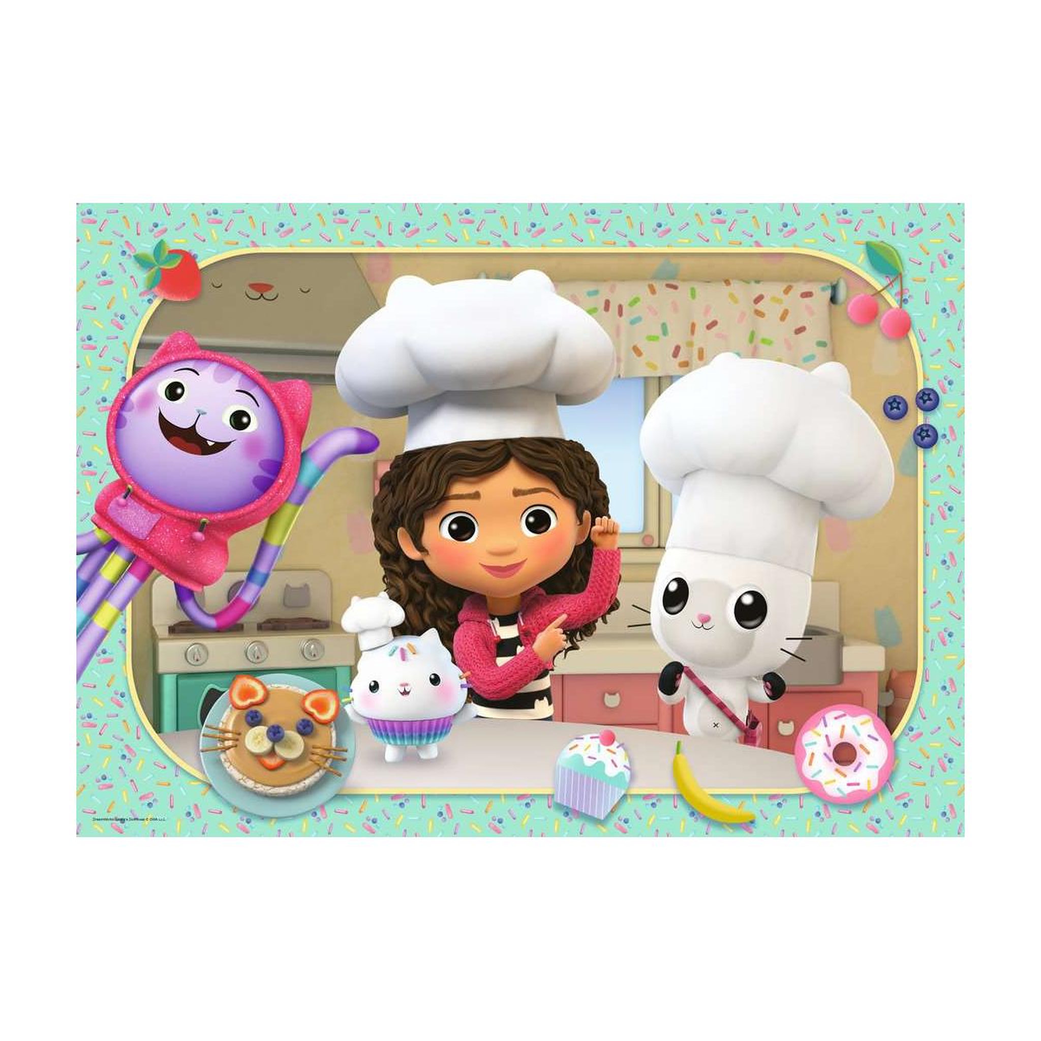 Voir la diapositive 2 : RAVENSBURGER Puzzle giant 24 pieces - La cuisine de Gabby - Gabby s dollhouse -