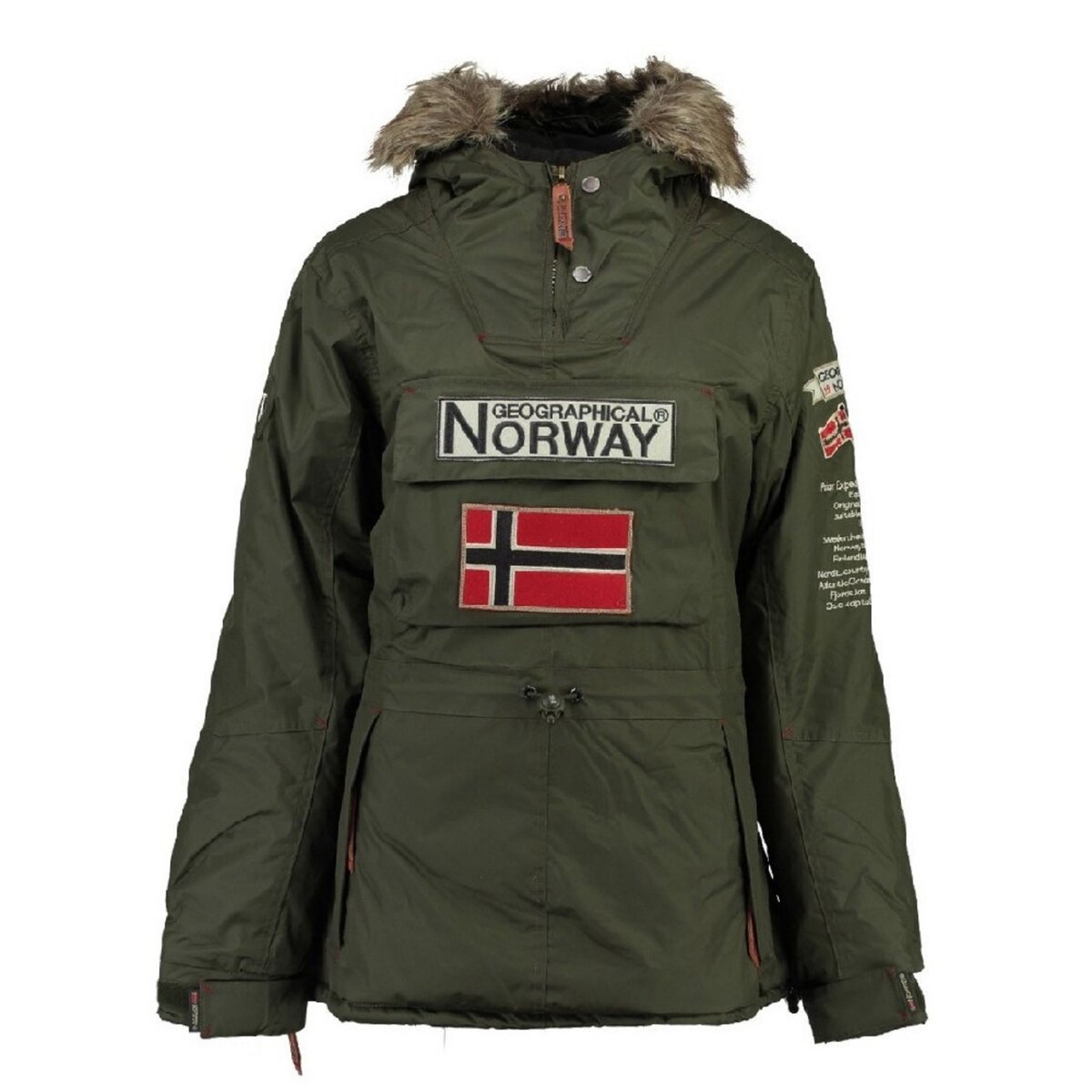 GEOGRAPHICAL NORWAY Parka Kaki Fille Geographical Norway Bridget