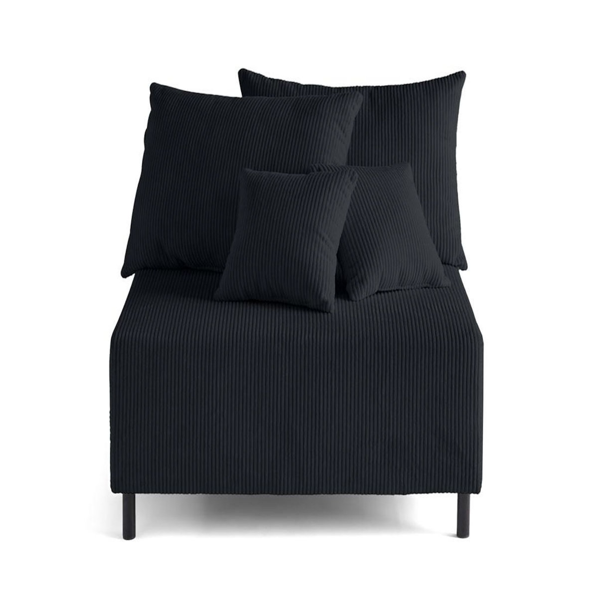LISA DESIGN Edinburg - module d'assise - en velours côtelé