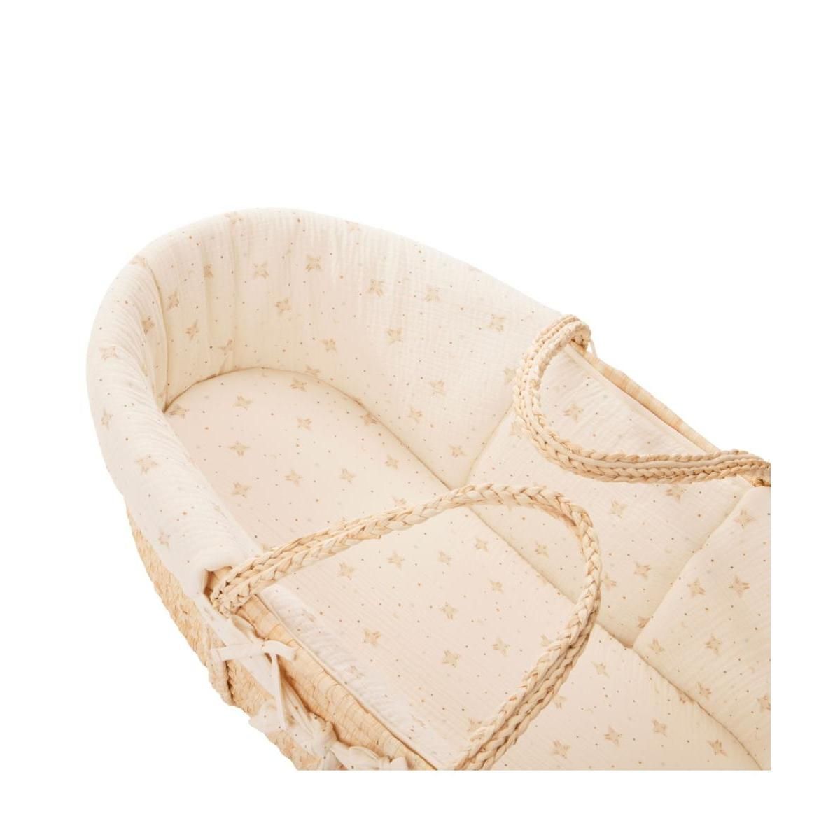 COMBELLE Couffin en Osier Douce Hirondelle écru - Mobilier de Puériculture Artisanale en France