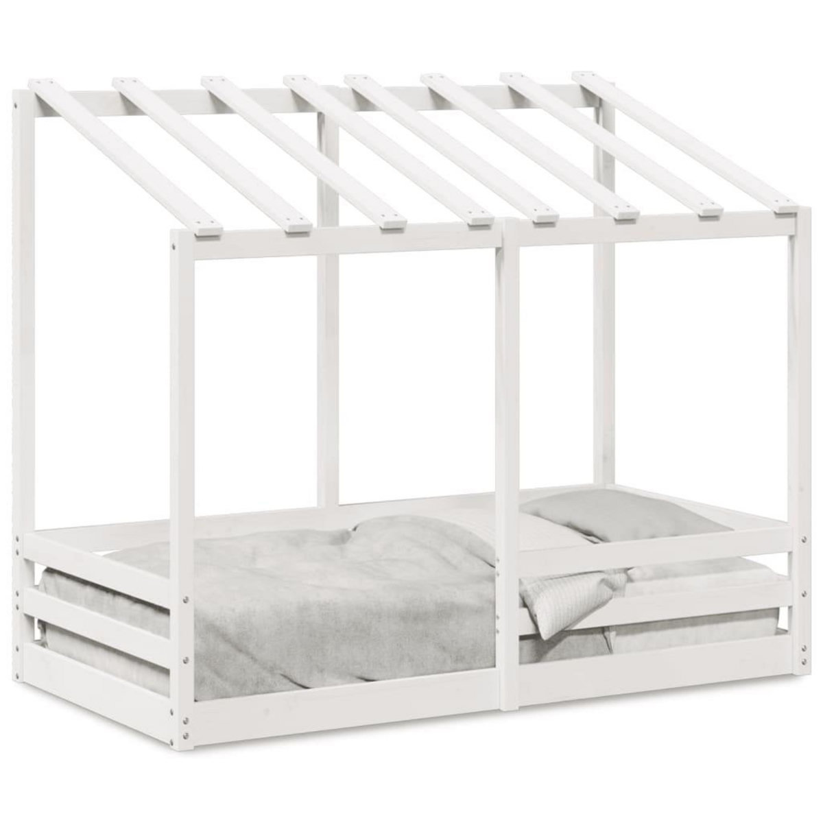 VIDAXL Lit pour enfants sans matelas blanc 80x160cm bois massif de pin
