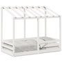 Voir la diapositive 2 : VIDAXL Lit pour enfants sans matelas blanc 80x160cm bois massif de pin