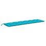 Voir la diapositive 2 : VIDAXL Coussin de banc de jardin turquoise 200x50x7 cm tissu